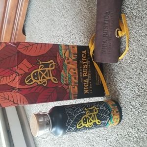 Drew Estate Thermos and Leather Cigar Travel Pouch!